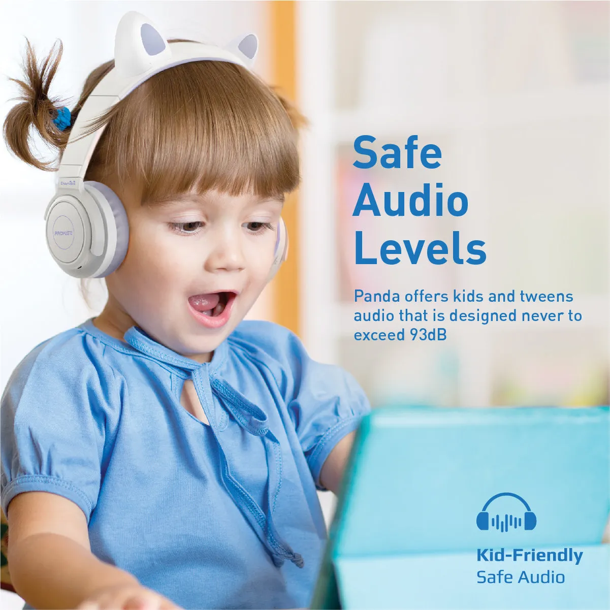 KidSafe Kawaii Style Wireless Kids Headset