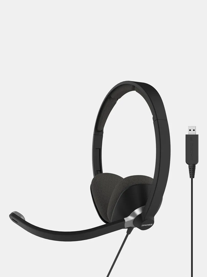 Koss Cs300 Usb Headphones Wired Head-Band Office/Call Center Usb Type-A Black