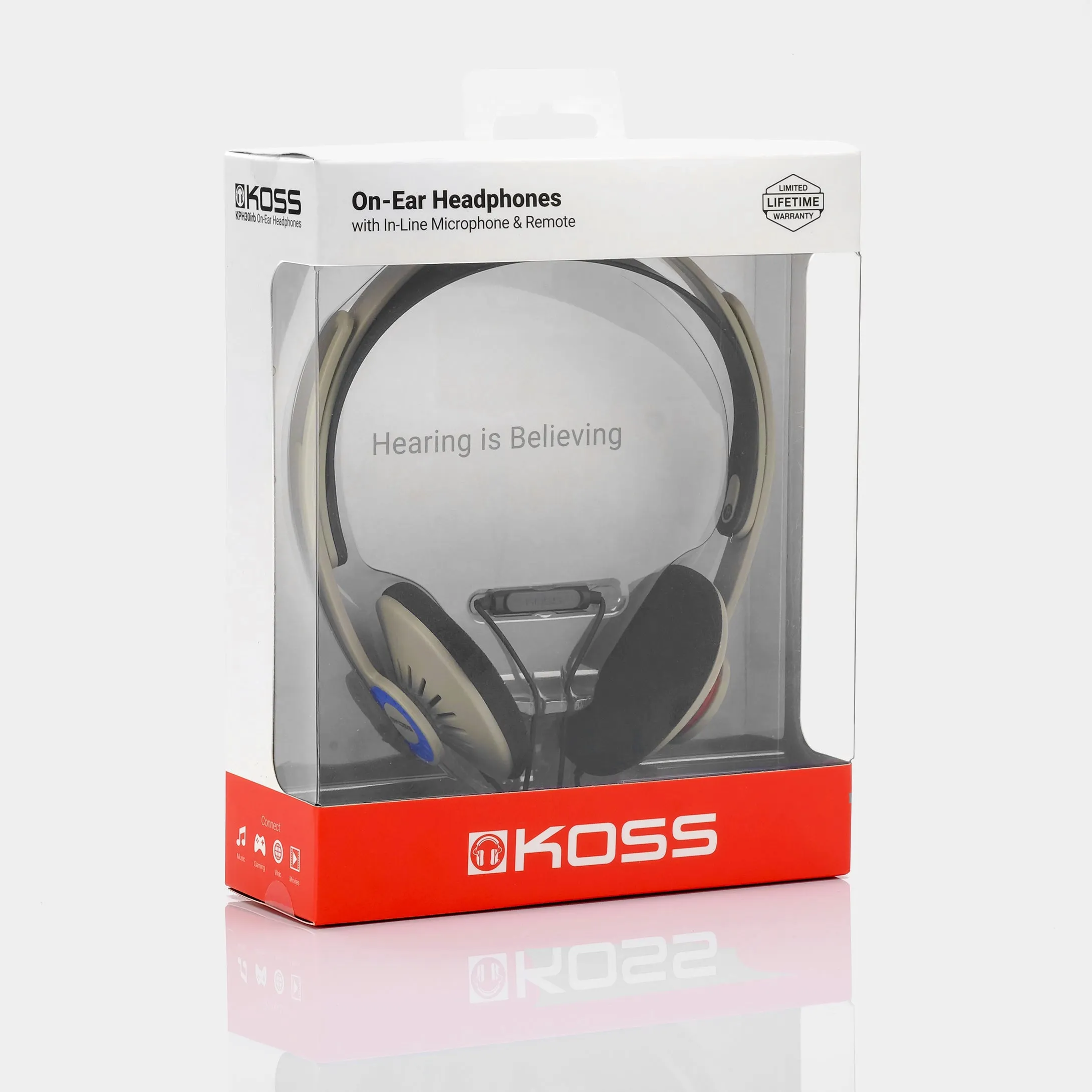 Koss KPH30i Rhythm Beige On-Ear Headphones