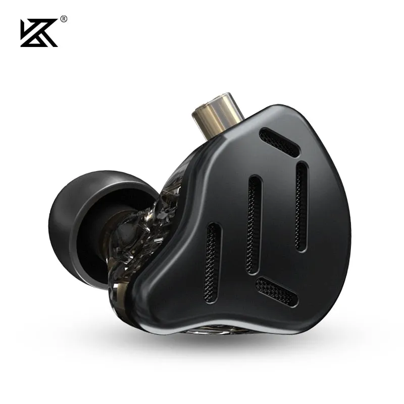 KZ ZAX In Ear Earphones 1DD 7BA HIFI Bass Monitor Headset Hybrid technology Noise Cancelling Earbuds Wired Headphones