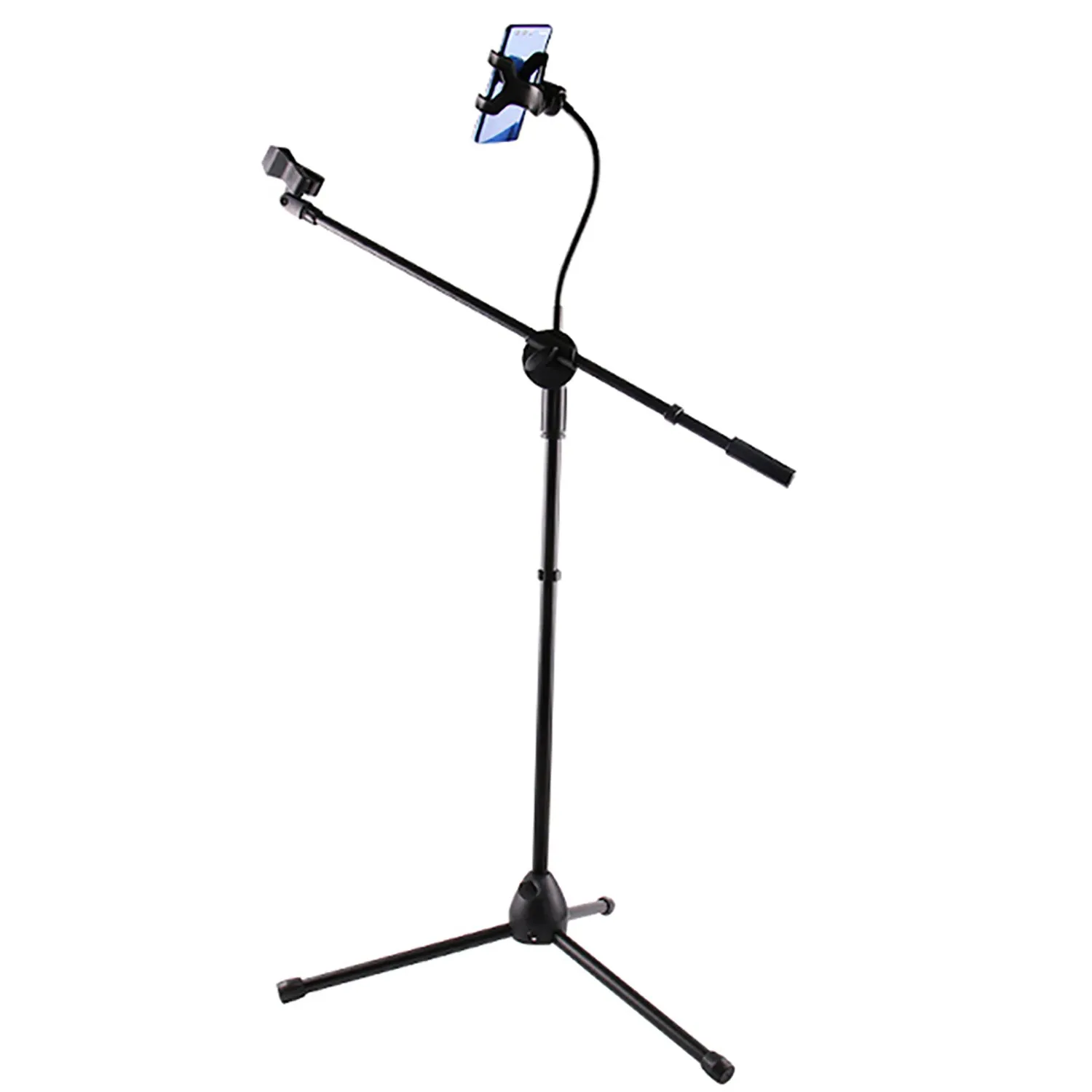 Microphone Stand   Phone Holder Floor Boom Mic Stand Gooseneck   Tablet Holder