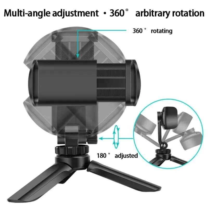 Mini Foldable 360° Desktop Tripod Camera Holder - K556