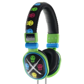 Moki Popper On-Ear Headphones - Skull Black