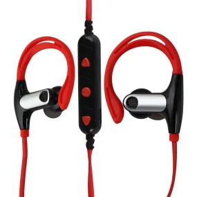 MyMe Fit H7 Wireless Hands-Free Sweat-Proof Headphones - Black/Red