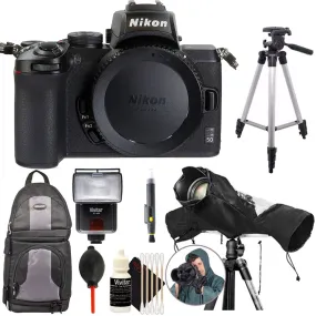 Nikon Z 50 20.9MP Mirrorless Digital Camera Body   Top Accessory Kit