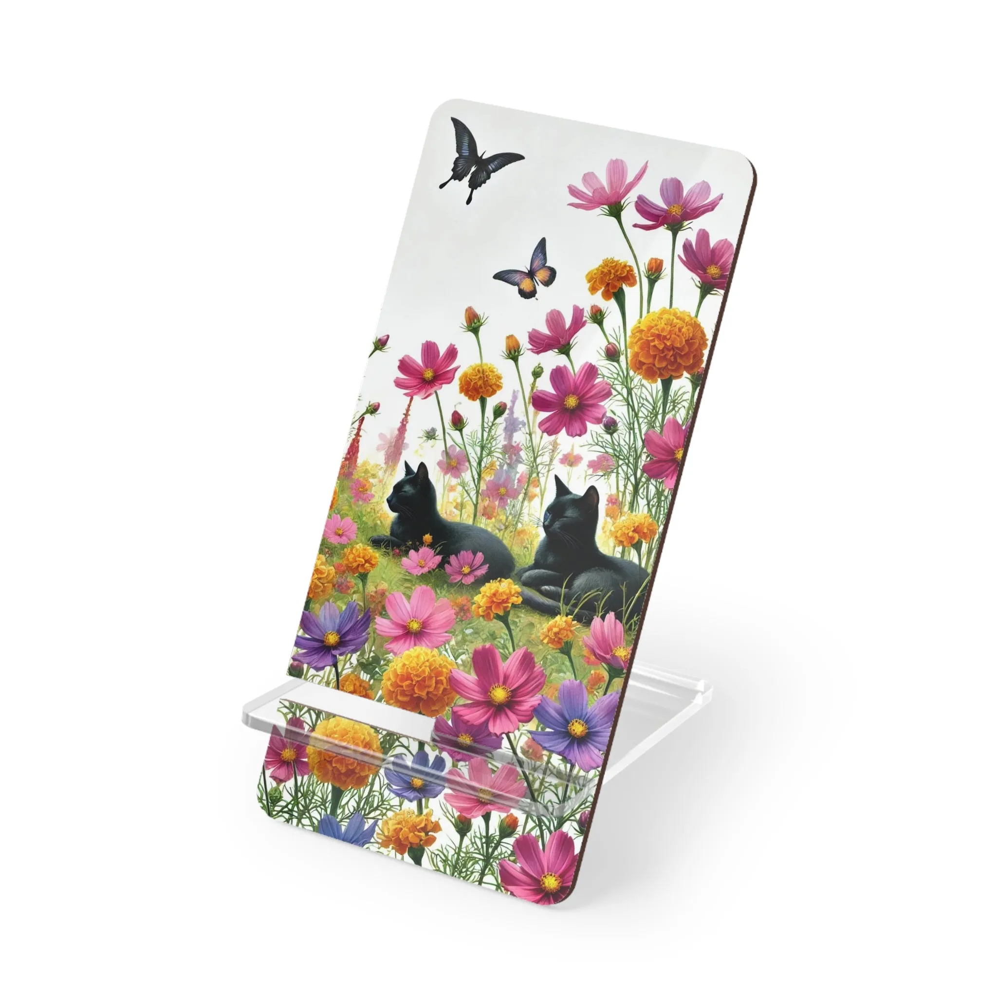 October Birth Flower - Cat Lover - Mobile Display Stand for Smartphones