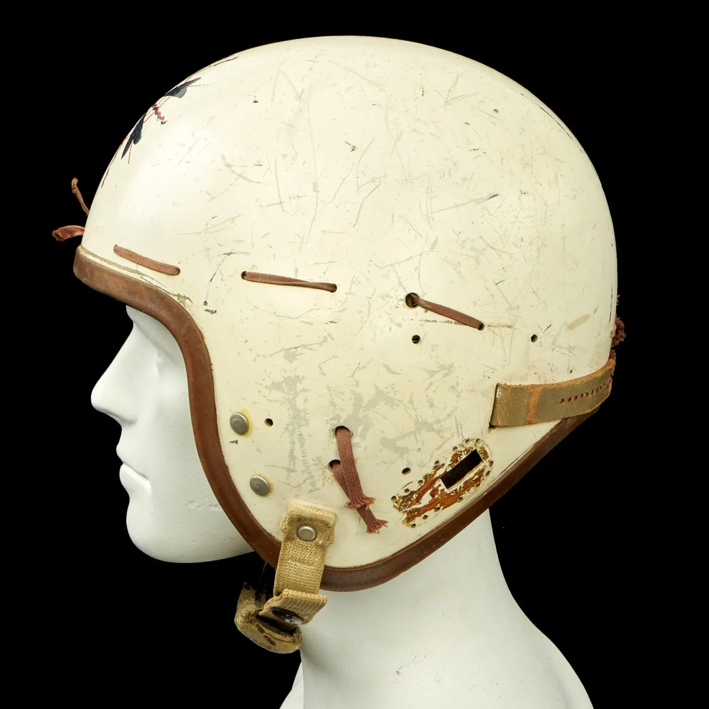 Original Cold War U.S. Air Force MB-4 Flight Helmet by Selby Shoe Company - dated 1957