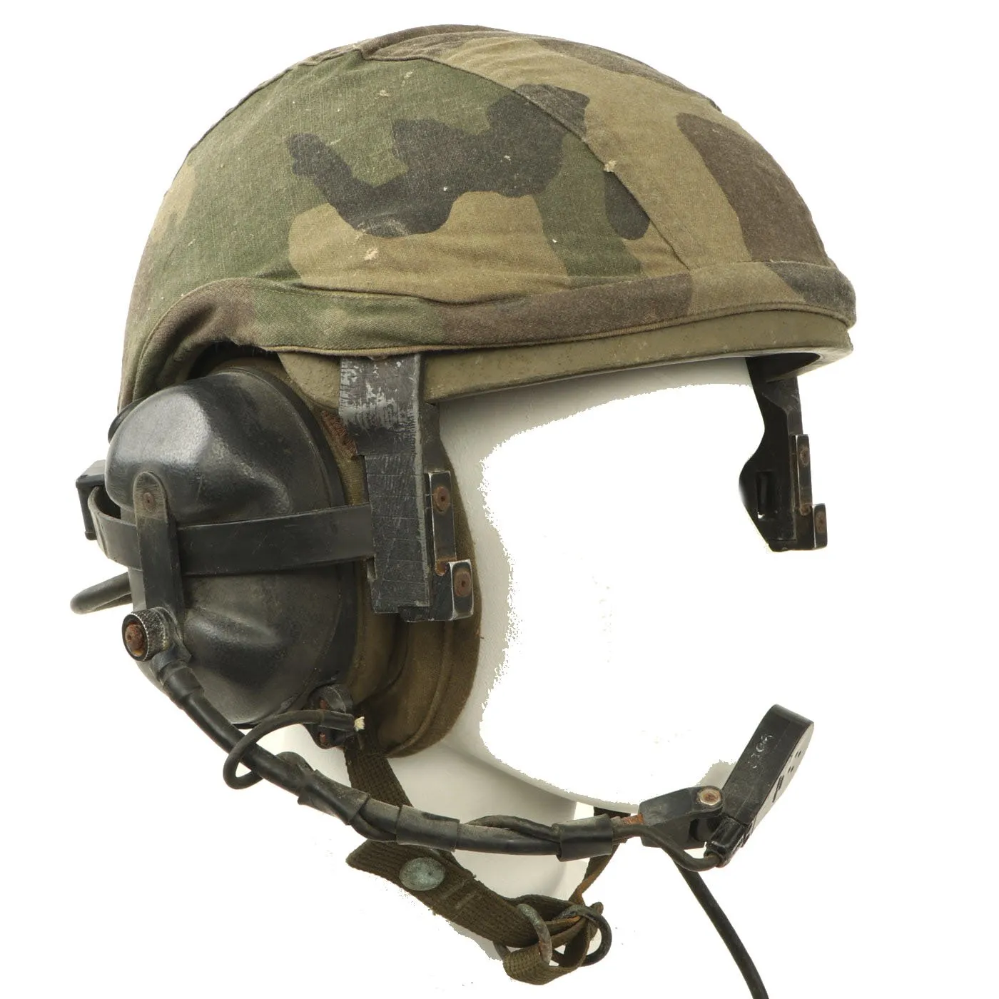 Original U.S. Cold War CVC DH-132A Tanker Helmet by Gentex with Experimental Liner