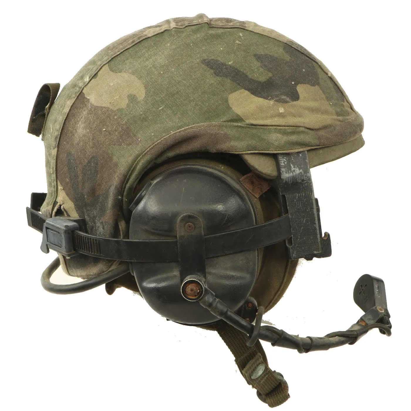 Original U.S. Cold War CVC DH-132A Tanker Helmet by Gentex with Experimental Liner