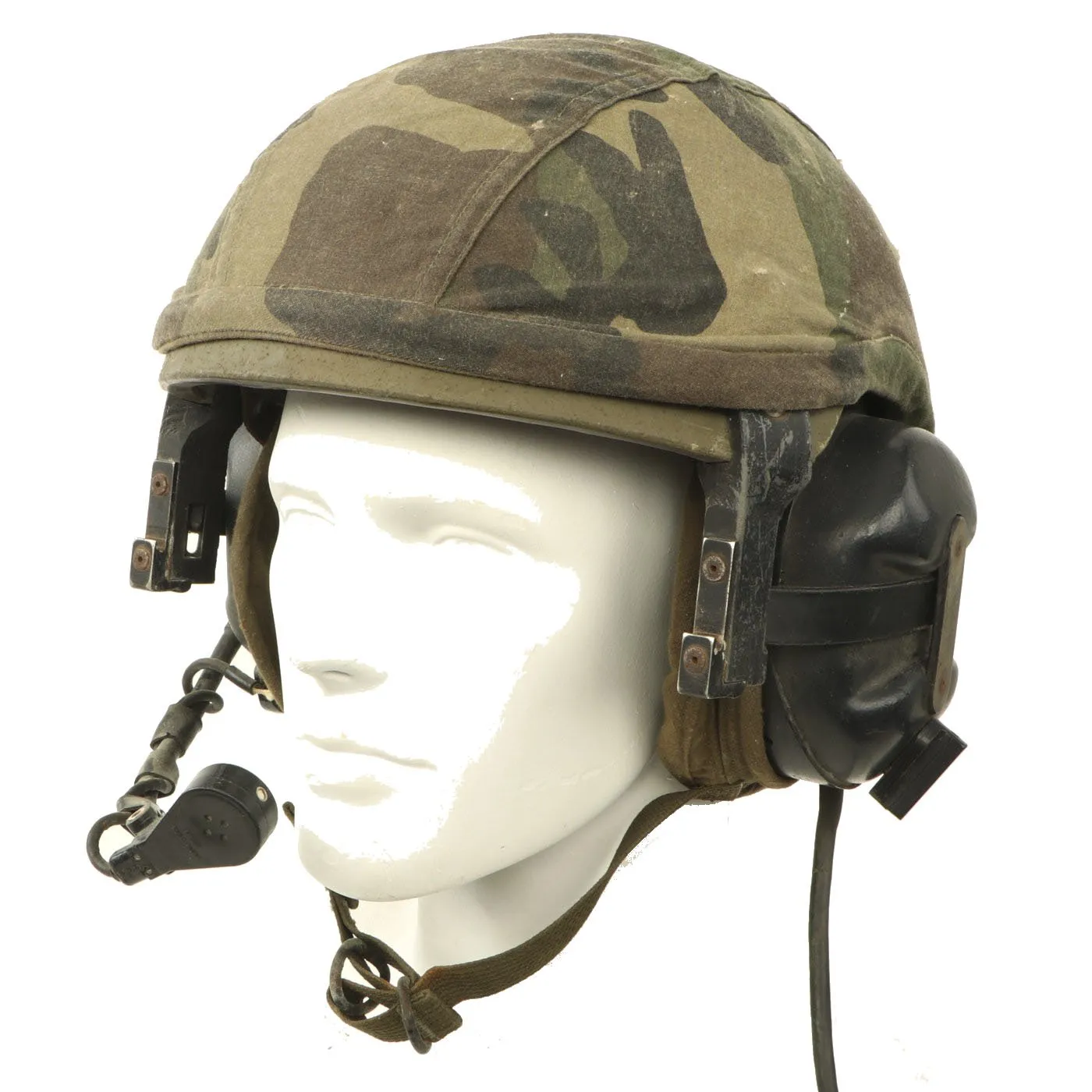 Original U.S. Cold War CVC DH-132A Tanker Helmet by Gentex with Experimental Liner