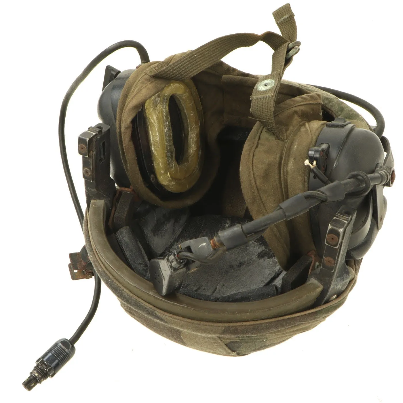 Original U.S. Cold War CVC DH-132A Tanker Helmet by Gentex with Experimental Liner