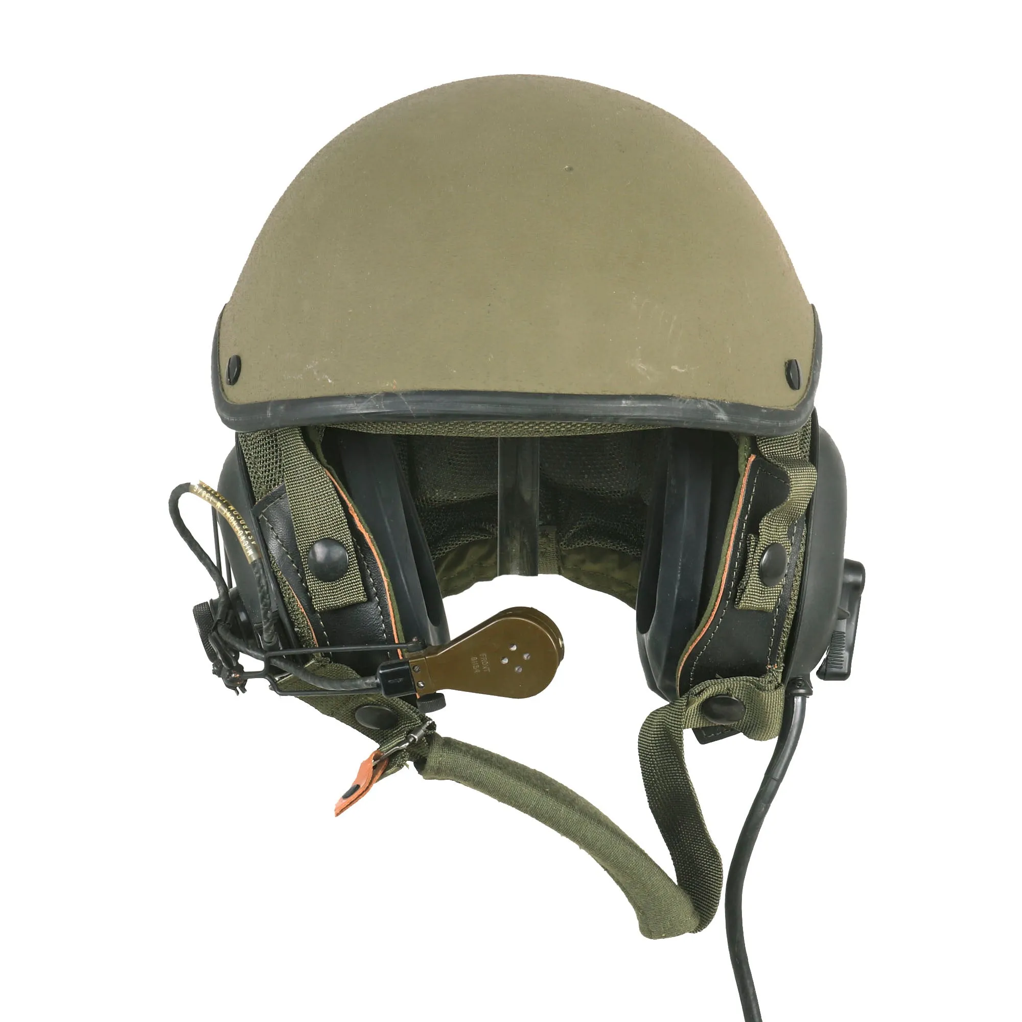 Original U.S. Gulf War Desert Storm CVC DH-132A Tanker Helmet by Gentex - Dated 1985