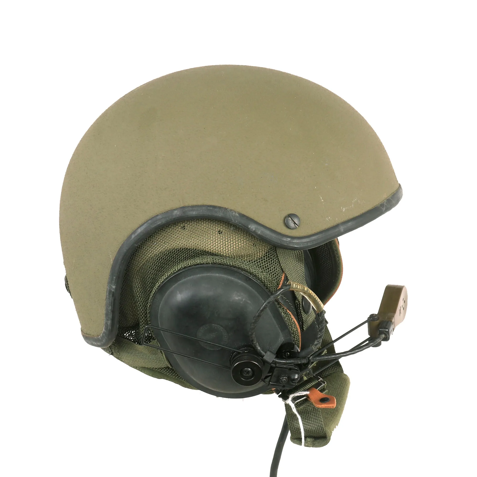 Original U.S. Gulf War Desert Storm CVC DH-132A Tanker Helmet by Gentex - Dated 1985