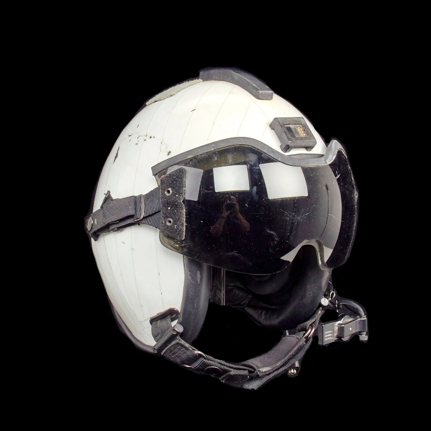 Original U.S. Navy Gentex HGU-84/P Rotary Wing Helmet with Dual Bungee Visor - Avionics - Boom Mic