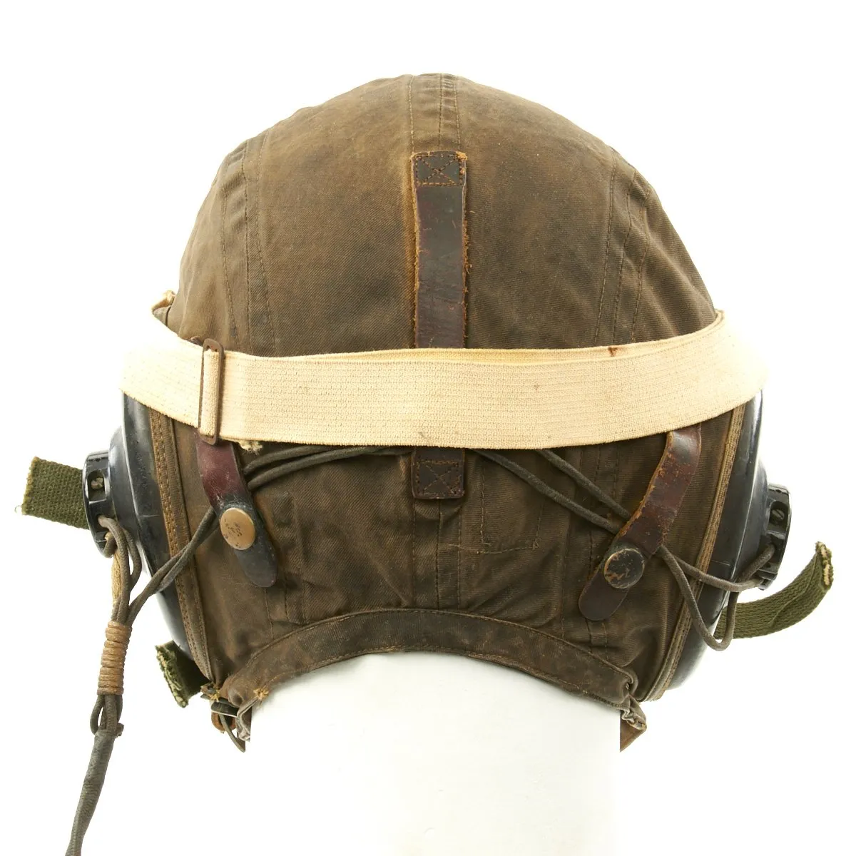 Original U.S. WWII USAAF Aviator Flight Set - AN6530 Green Goggles, A-14 Mask, AN-H-15 Helmet, ANB-H-1 Receivers