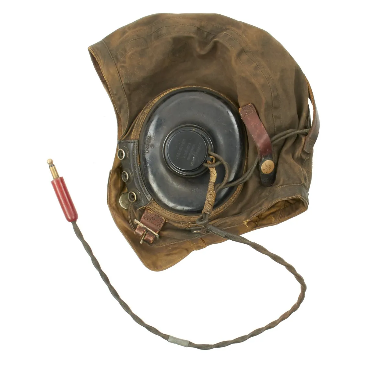 Original U.S. WWII USAAF Aviator Flight Set - AN6530 Green Goggles, A-14 Mask, AN-H-15 Helmet, ANB-H-1 Receivers