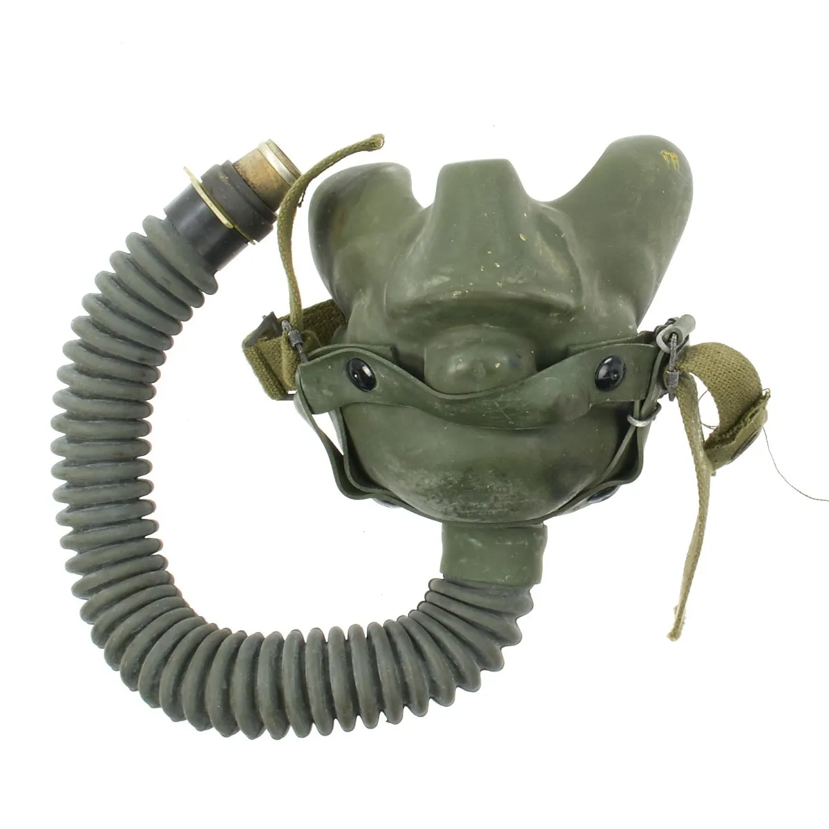 Original U.S. WWII USAAF Aviator Flight Set - AN6530 Green Goggles, A-14 Mask, AN-H-15 Helmet, ANB-H-1 Receivers