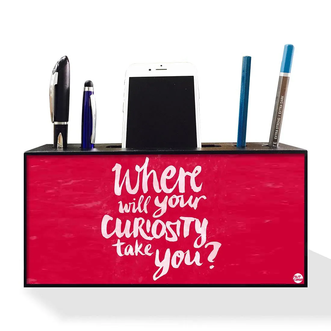 Pen Mobile Stand Holder Desk Organizer - Where Will Your Curiosity Take You