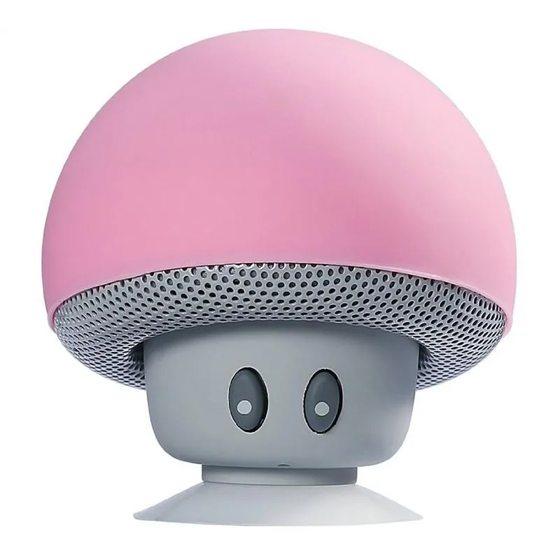 Portable Wireless Mushroom Bluetooth Speakers with Built-in Mic and