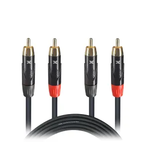 ProX XC-DRCA10 10' Ft. High Performance RCA Male to RCA Male Balanced Audio Cable