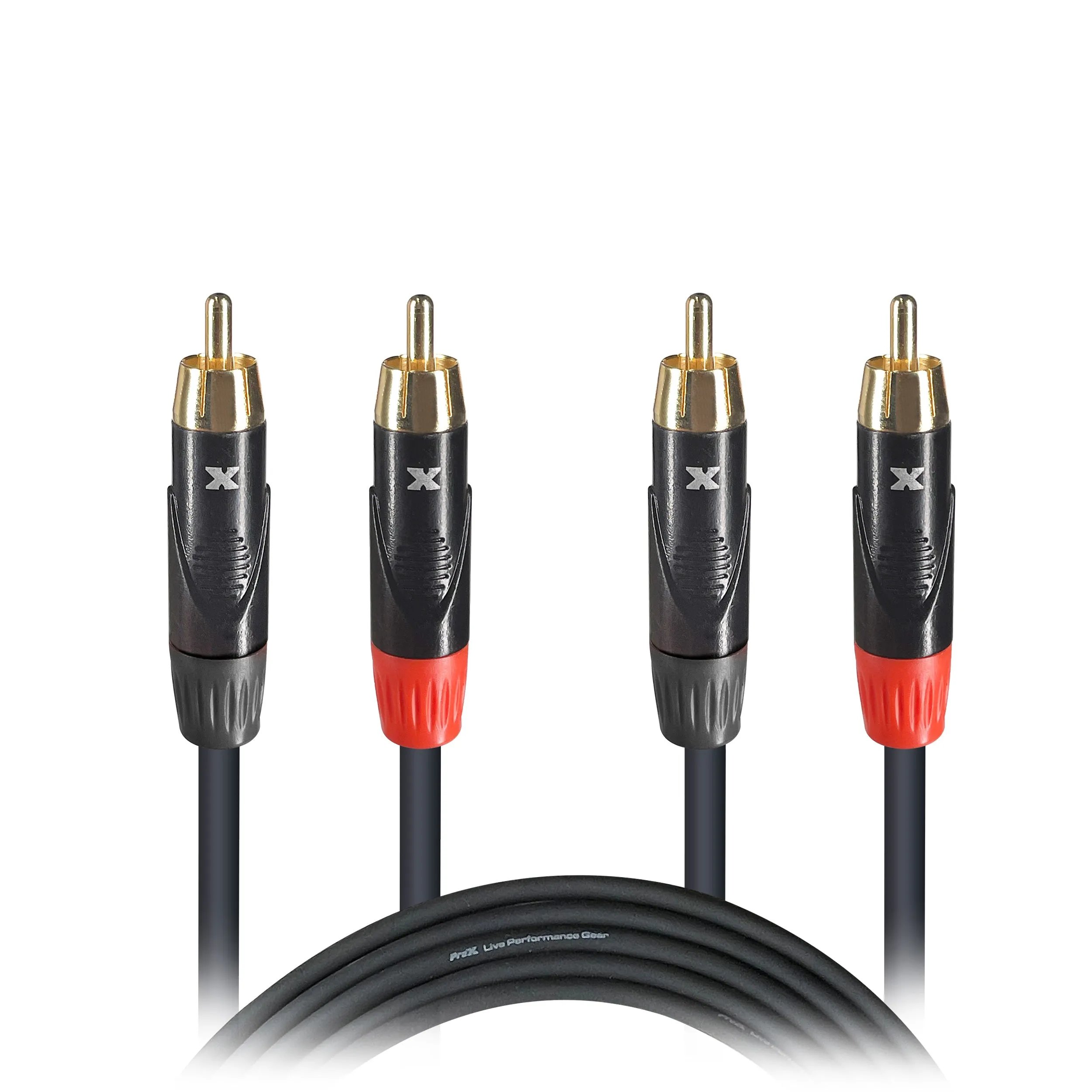 ProX XC-DRCA10 10' Ft. High Performance RCA Male to RCA Male Balanced Audio Cable