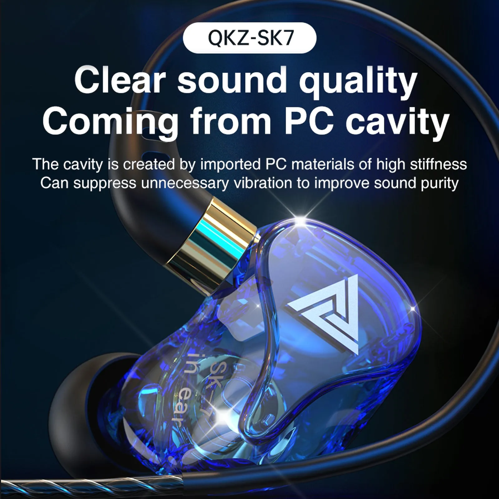 QKZ SK7 3.5mm Wired Headphones