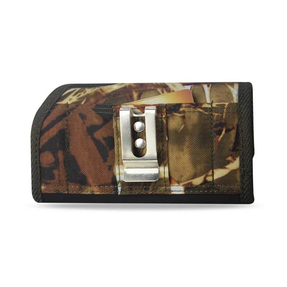 Reiko Horizontal Rugged Pouch With Samsung Galaxy Mega 6.3Inch Plus Leaves Pattern