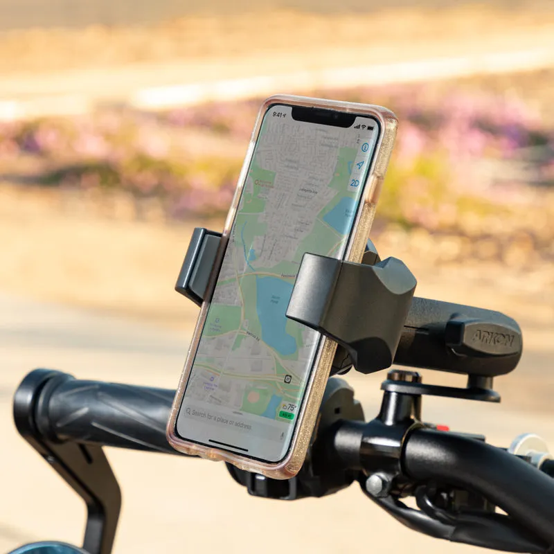 RoadVise® Ultra Motorcycle Handlebar Mirror Pinch Bolt Stem Phone and Tablet Mount