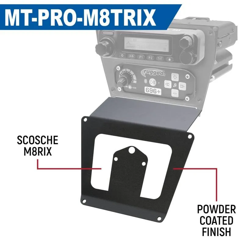 Rugged Radios Lower Accessory Panel - Switch Pros 12 - Polaris RZR PRO XP/RZR Turbo R/RZR PRO R Dash Mount Radio/Intercom