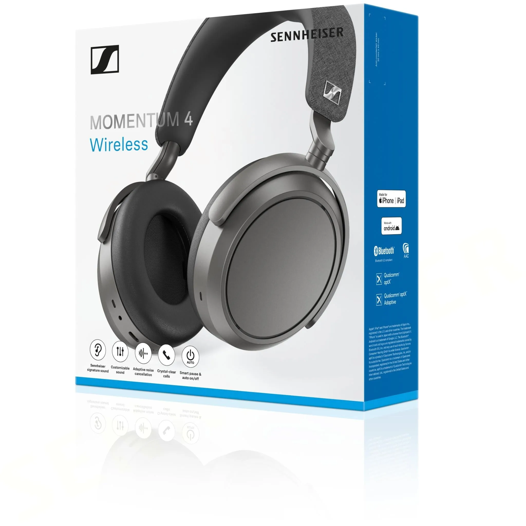 Sennheiser Momentum Wireless 4 (Graphite) Over-Ear Noise Cancelling Headphones