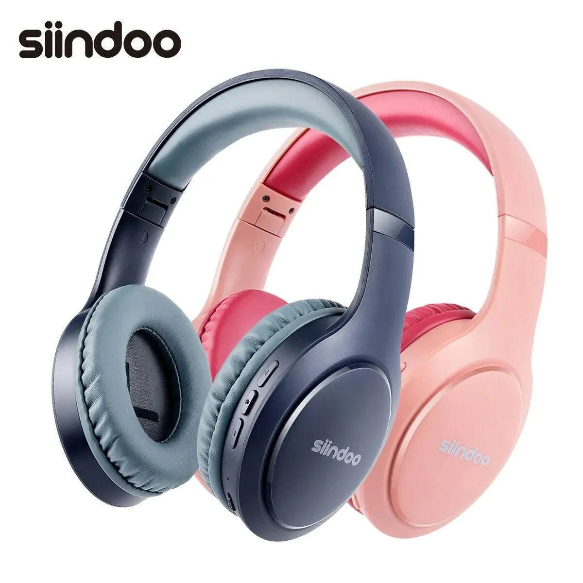 Siindoo Bluetooth Headphones: Superior Sound Quality with Powerful Bass and Long Battery Life