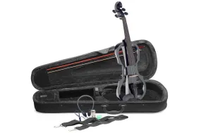 Stagg 4/4 Black Electric Violin Set