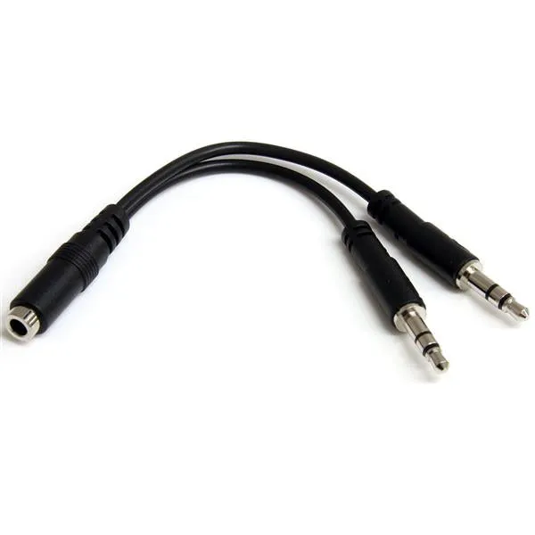 Startech.Com 3.5Mm 4 Position To 2X 3 Position 3.5Mm Headset Splitter Adapter - F/M - 3.5Mm Headset Adapter Cable (Muyhs