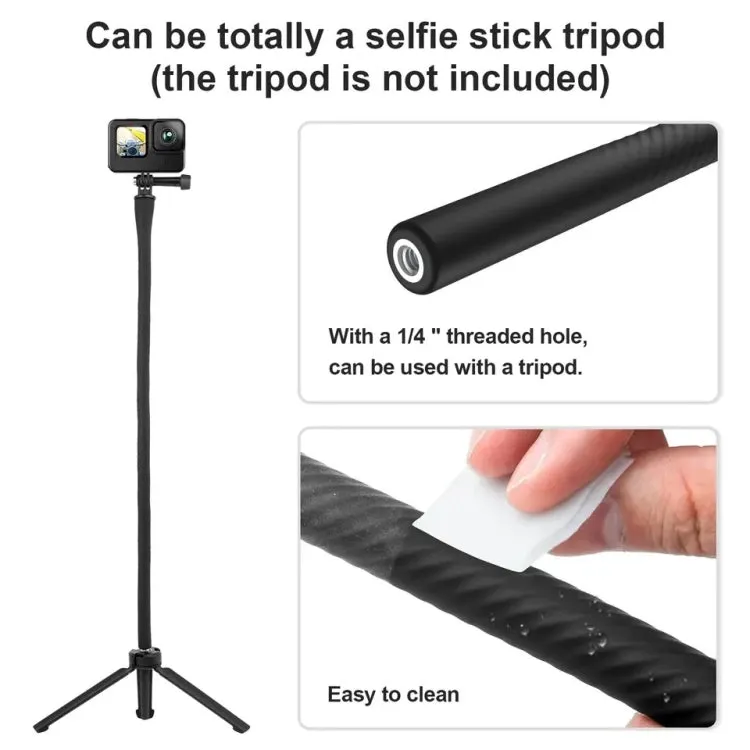 TELESIN Flexible Mount Bracket Octopus Tripod For Mini Action Camera and Mobile Phone,Spec: With Phone Clip Kit