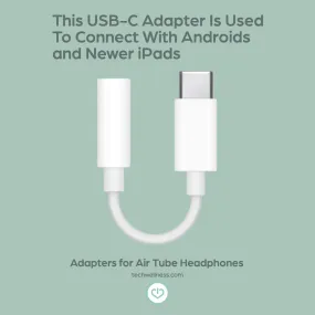 The Headphone Adapters • Choose From Apple MFI Lightning and Apple MFI USB-C to Headphone Jack Adapters