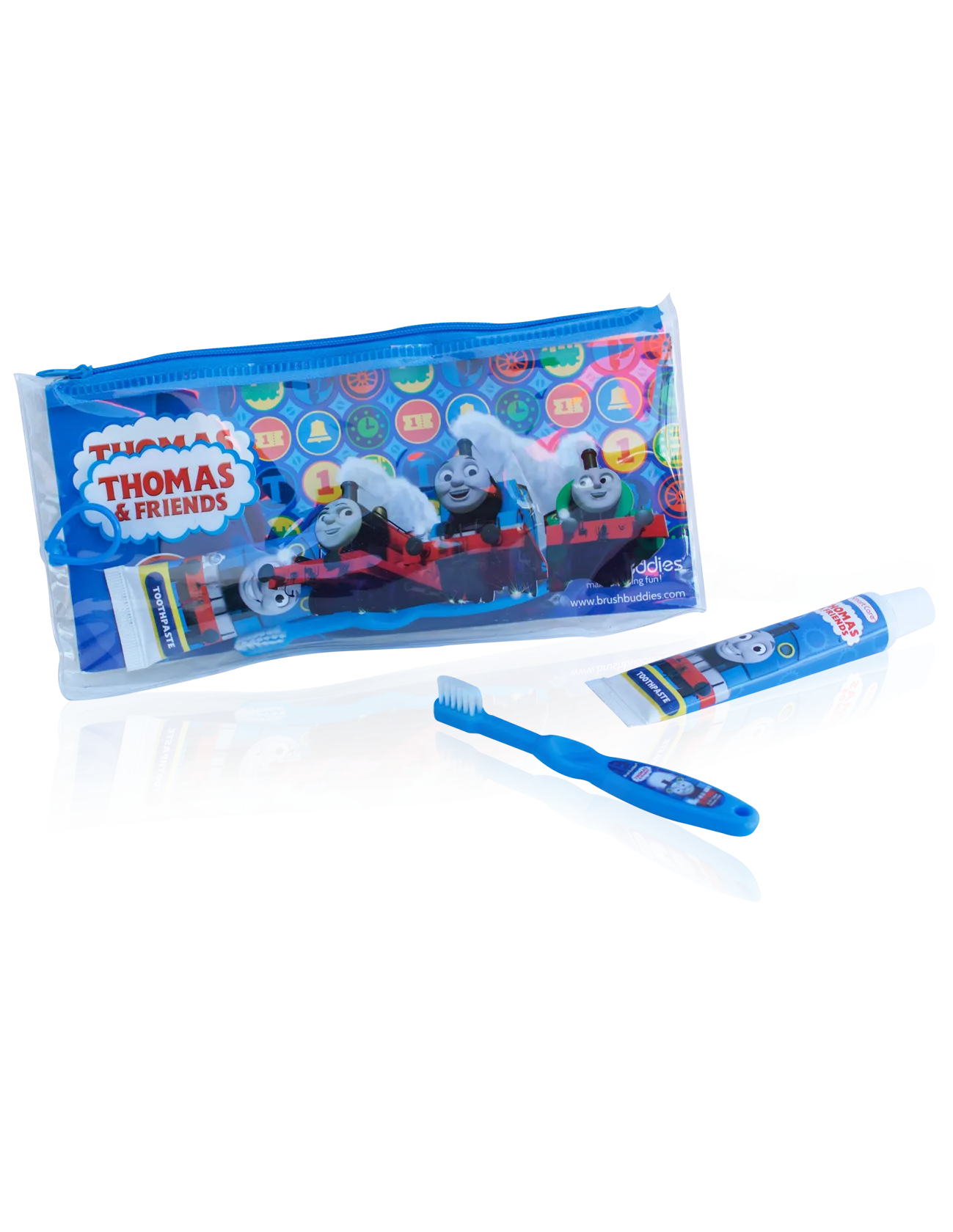 Thomas and Friends Baby Beginner Toothbrush Toothpaste Travel Kit for Baby, Children, boy, Girls Gift