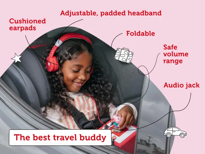 Tonies Headphones - Foldable - Red