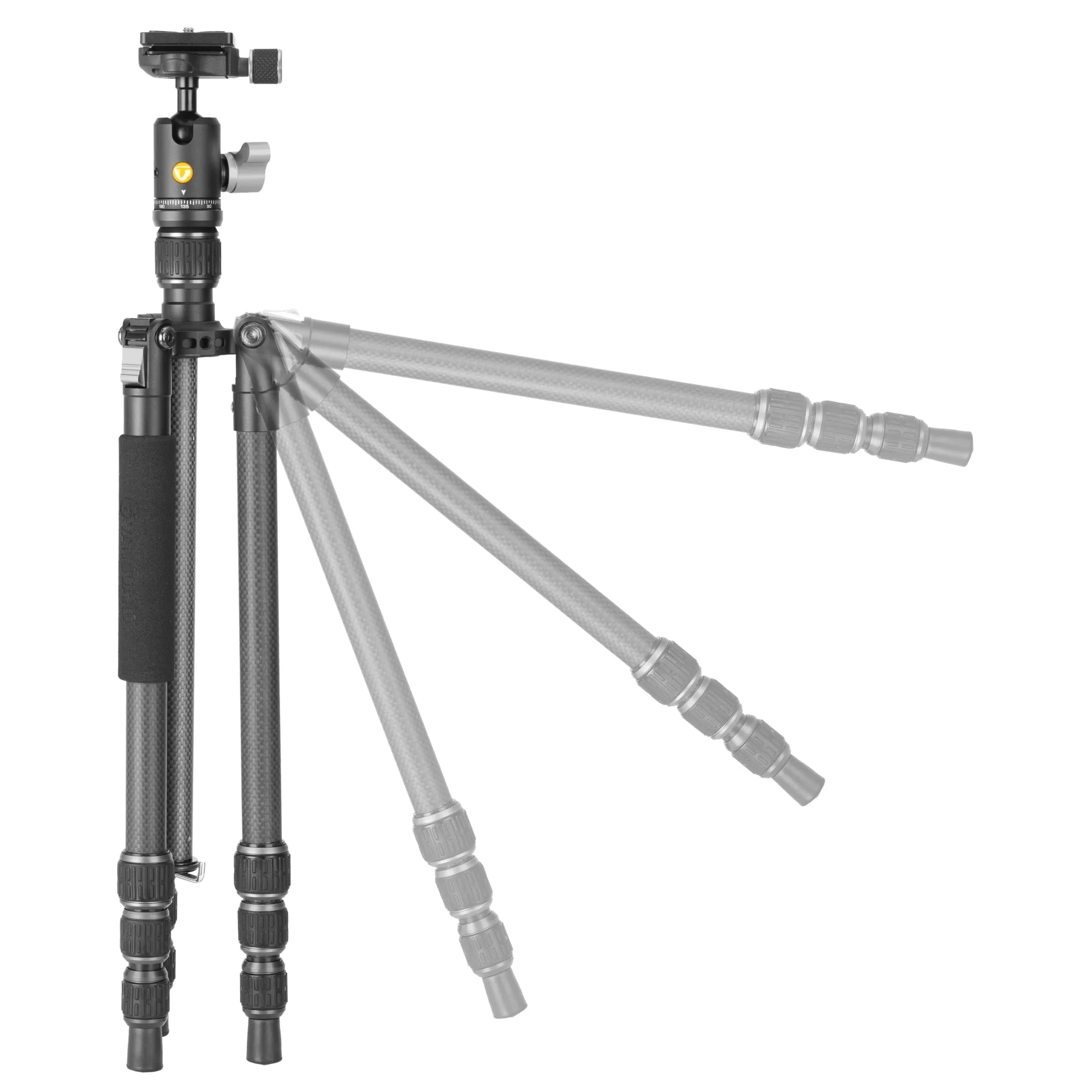 VESTA GO 204CB Carbon Travel Tripod with Ball Head - 3kg Load Capacity