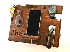 Wallet mobile phone holder wooden box customied