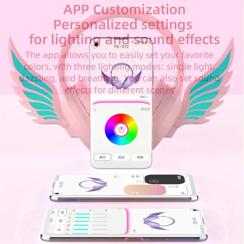 Winged LED Wireless Headphones