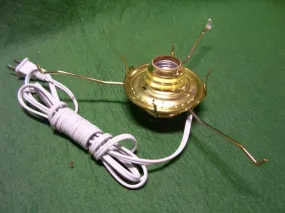 Wired Oil Lamp Adapter with Size #2 and a Tripod size 10" for a 3" Chimney