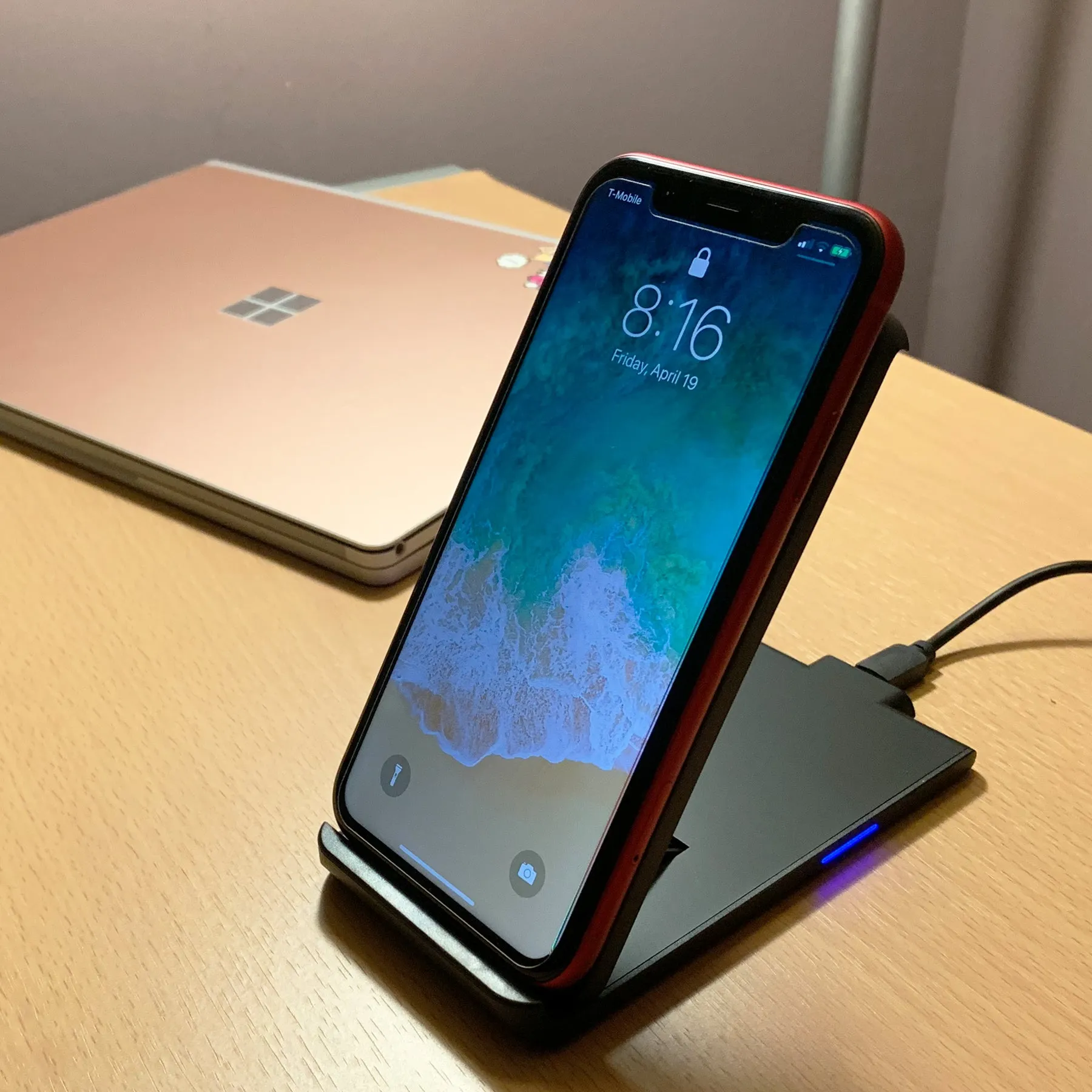 Wireless Charger Foldable Stand for iPhone & Samsung Phones