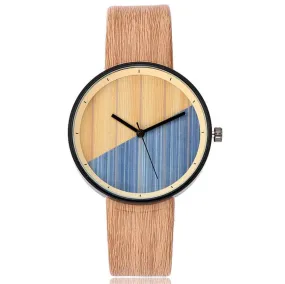 Wood Pattern Women's Cali Style Watch